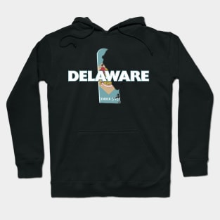 Delaware Colored State Hoodie